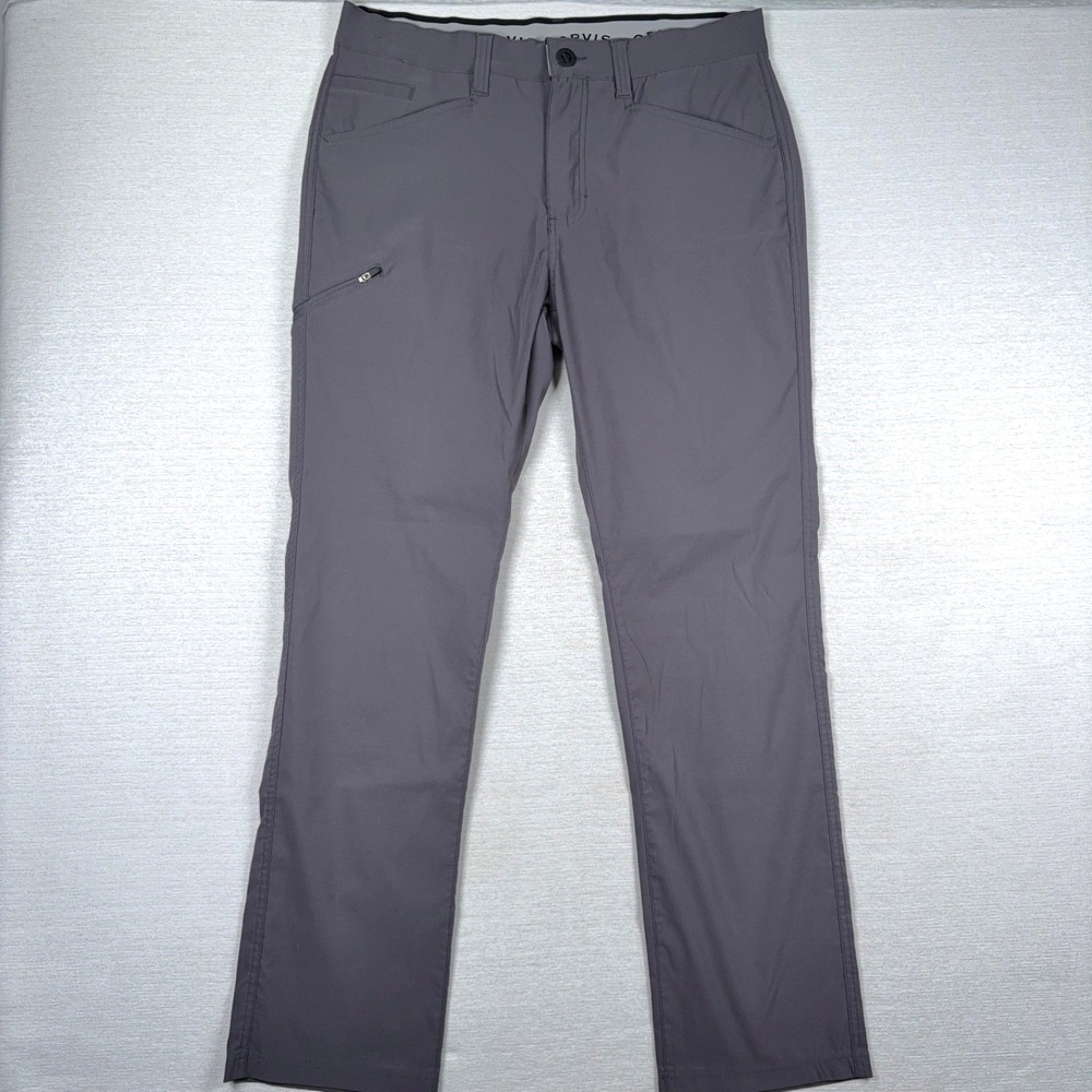 Orvis Trek Pants Mens Size 34x32 Gray Nylon Spandex Straight